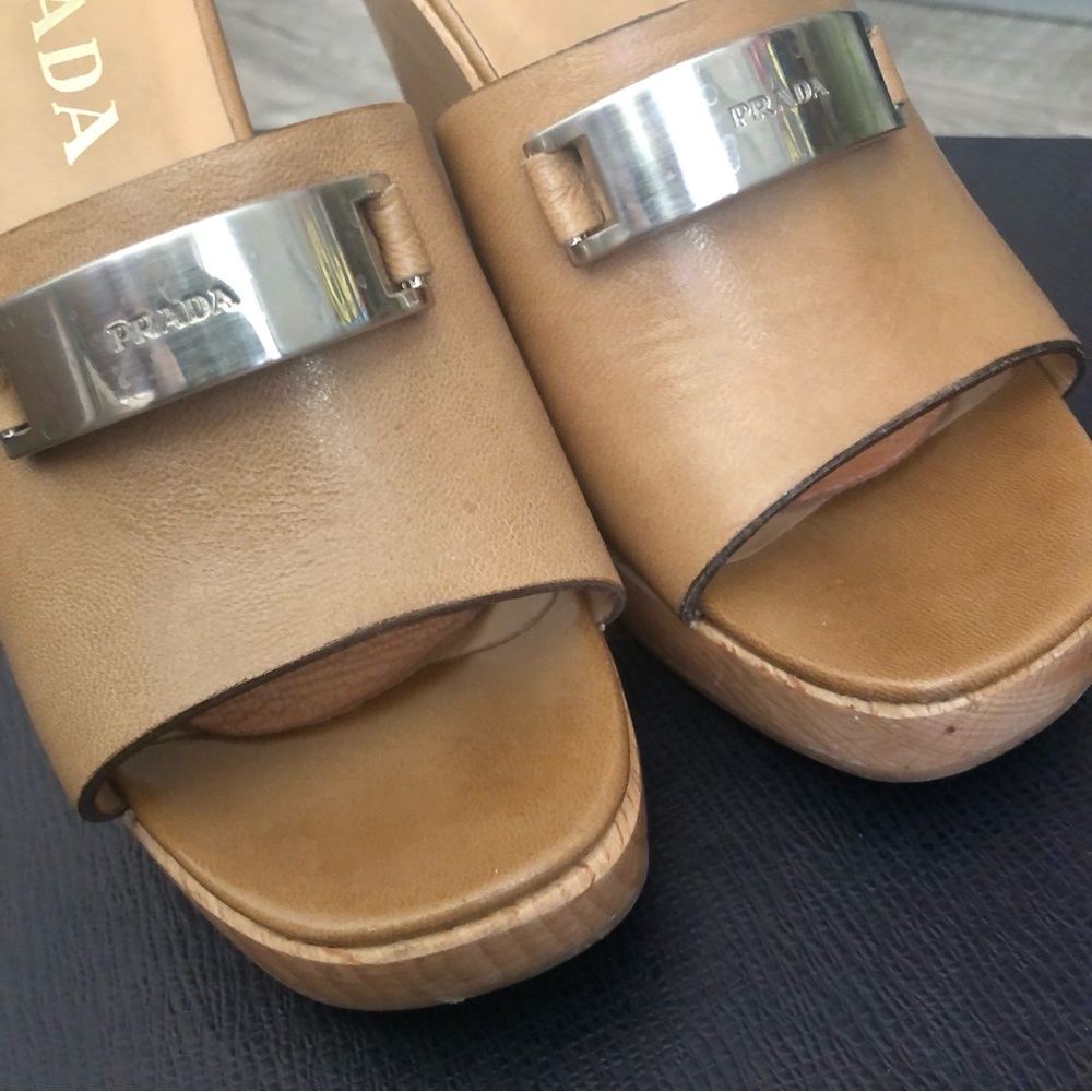 Rare Prada Wedge Slides - image 4